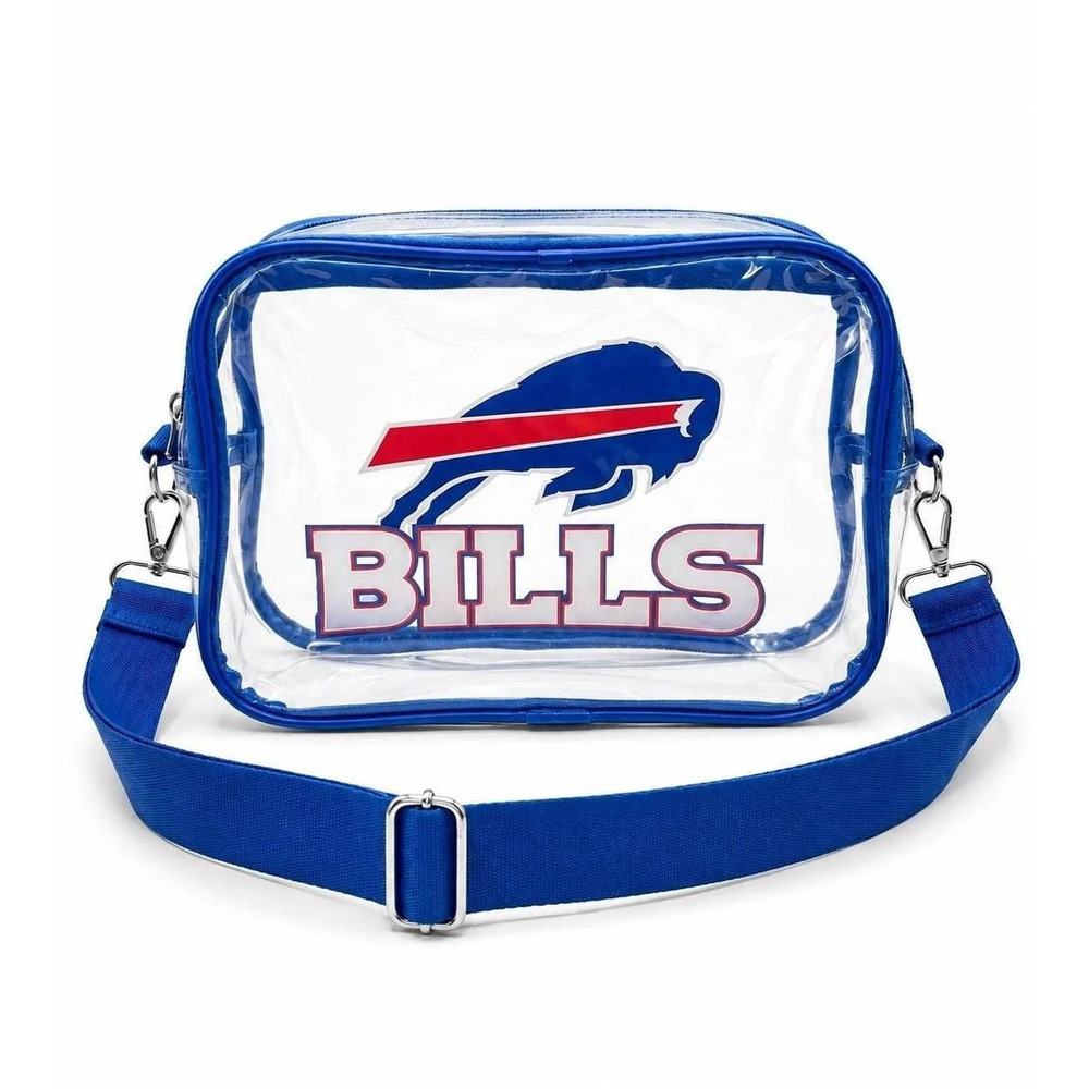 Buffalo Bills Clear Sling Bag, Football Crossbody Bag, Bills Fan Gift